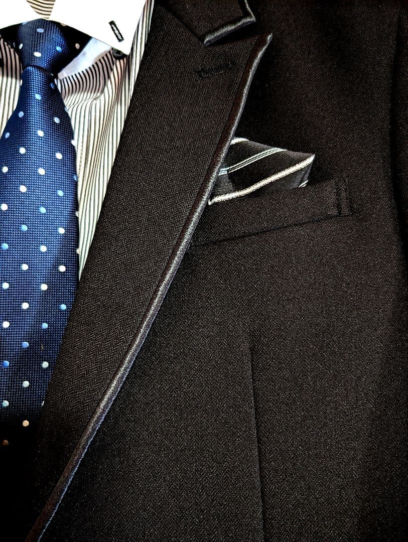 美品！【卒業式用スーツ男の子】ミチコ・ロンドンコシノ　黒160Bサイズ