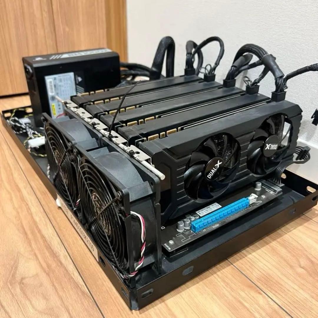gtx1070相当×5 マイニングリグ ジャンク扱い
