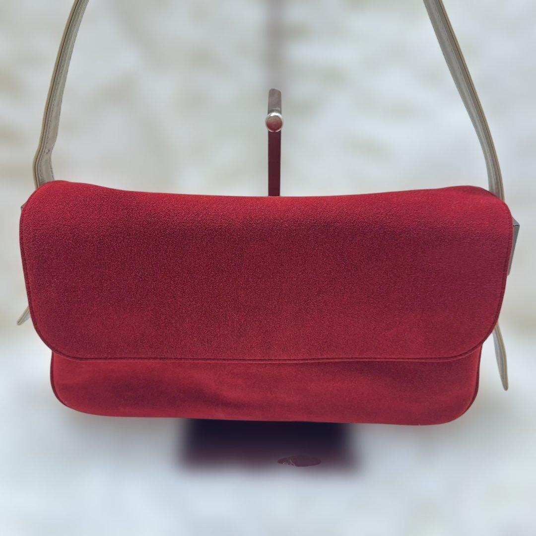 【極美品】ジバンシー　ハンドバッグ　スエード　ワインレッド　ショルダーバッグ