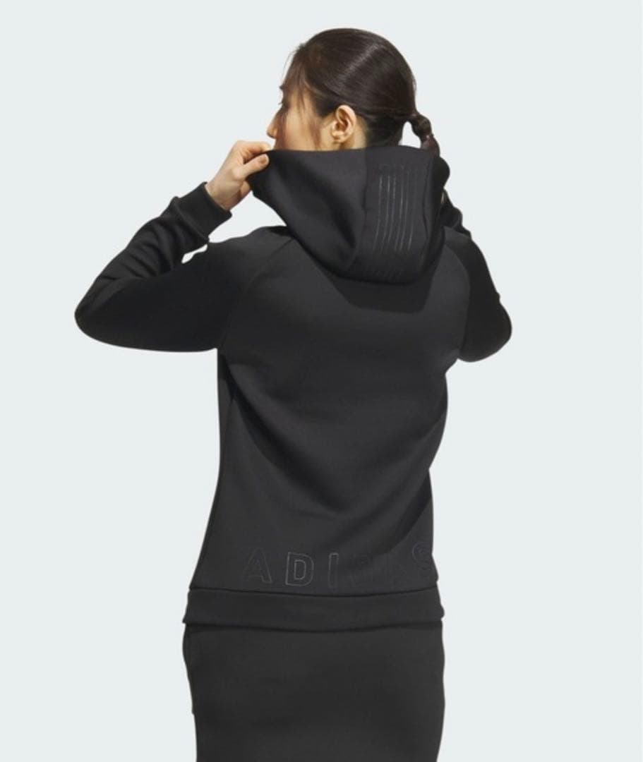 新品未使用　アディダスゴルフ　エンボスプリント ダンボールニット 長袖レディース