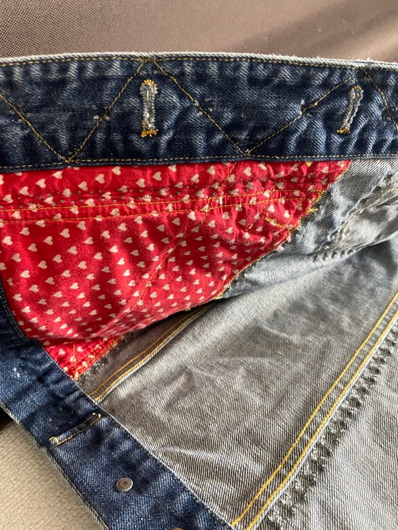 り*り様 一回着美品マークジェイコブス S デニムジャケット　ジージャン　ワッペ