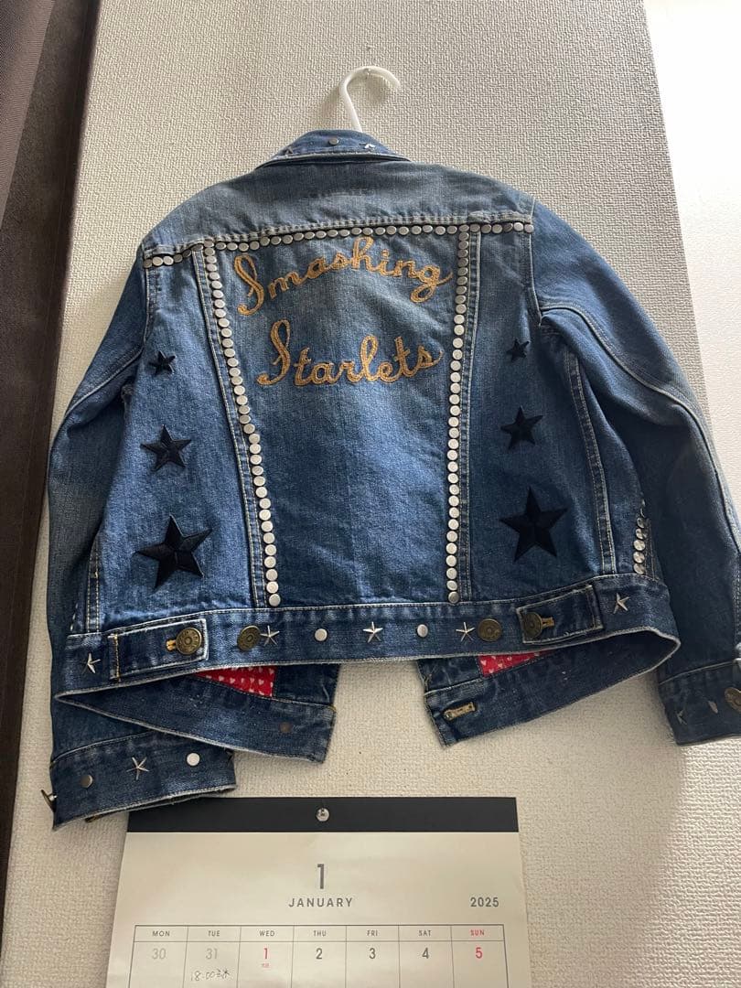 り*り様 一回着美品マークジェイコブス S デニムジャケット　ジージャン　ワッペ