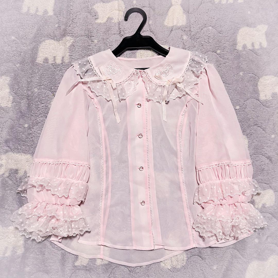 【早い者勝ち】7部袖ブラウス♡ピンク♡