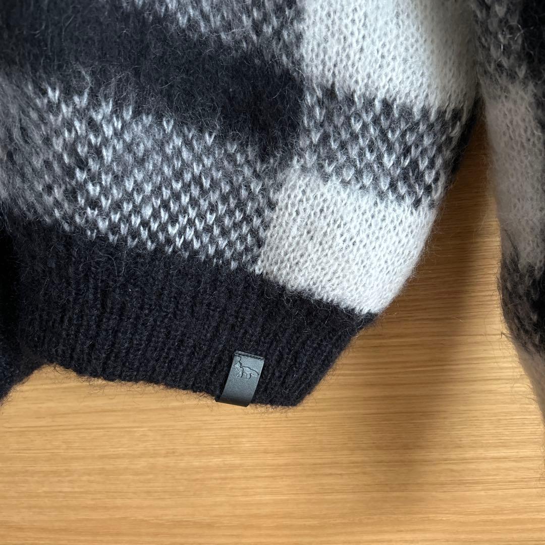 MAISON KITSUNÉ チェック柄 ニットセーター 長袖