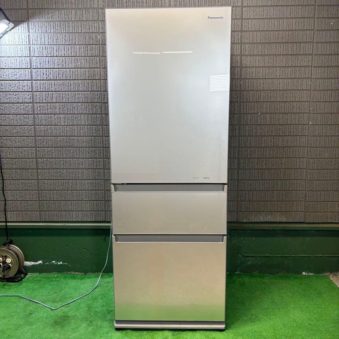 Panasonic 315L 冷蔵庫 ガラス面 シャンパン【地域限定配送無料】