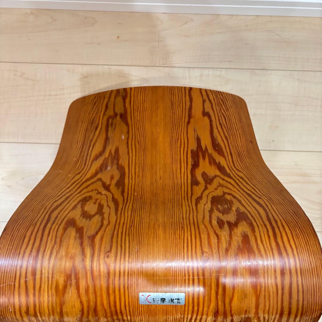 天童木工　曲げ椅子　曲げ座椅子　3脚セット