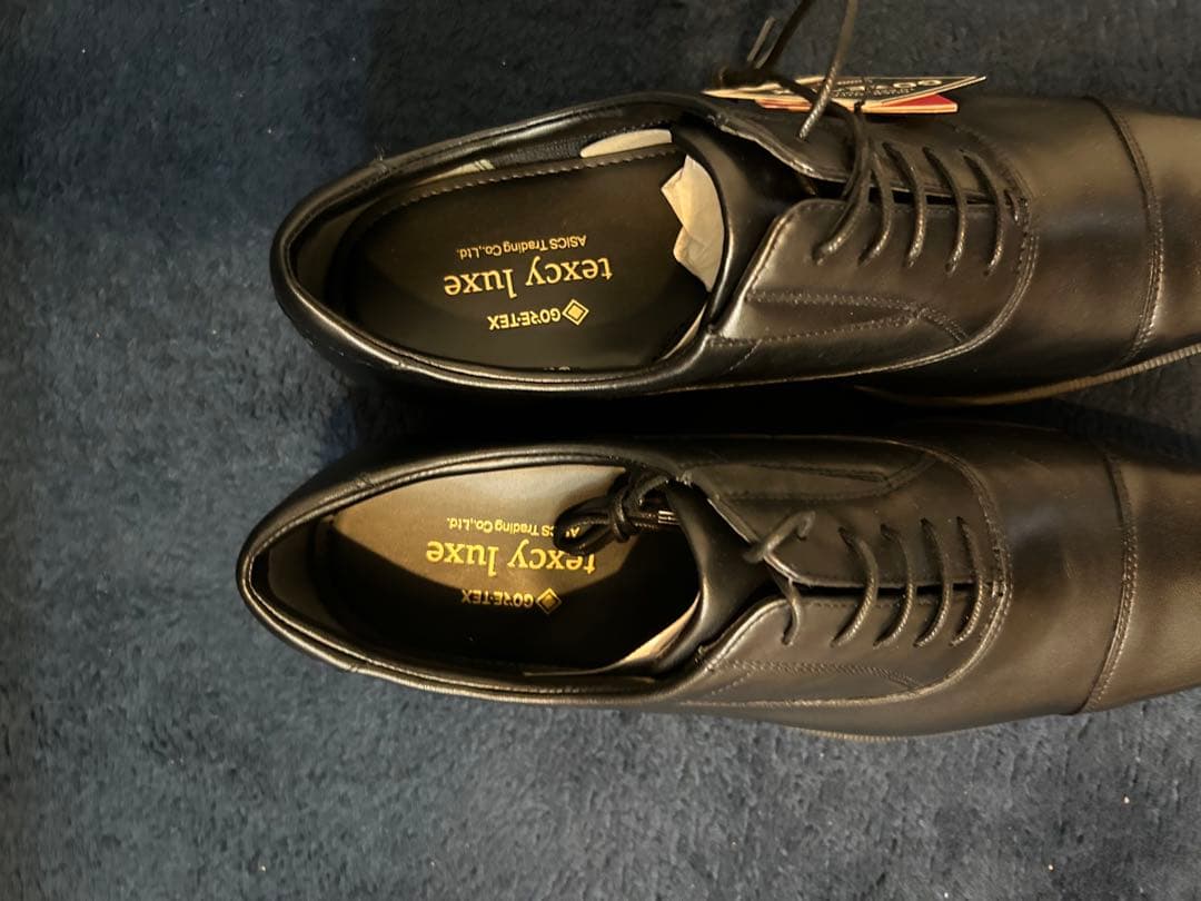 テクシーリュクス （TU-8002）GORE-TEX ブラックレザーシューズ