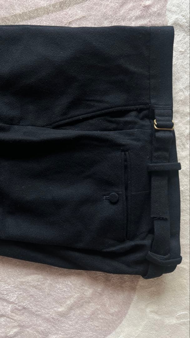 AURALEE ブラック ウールスラックス サイズ5