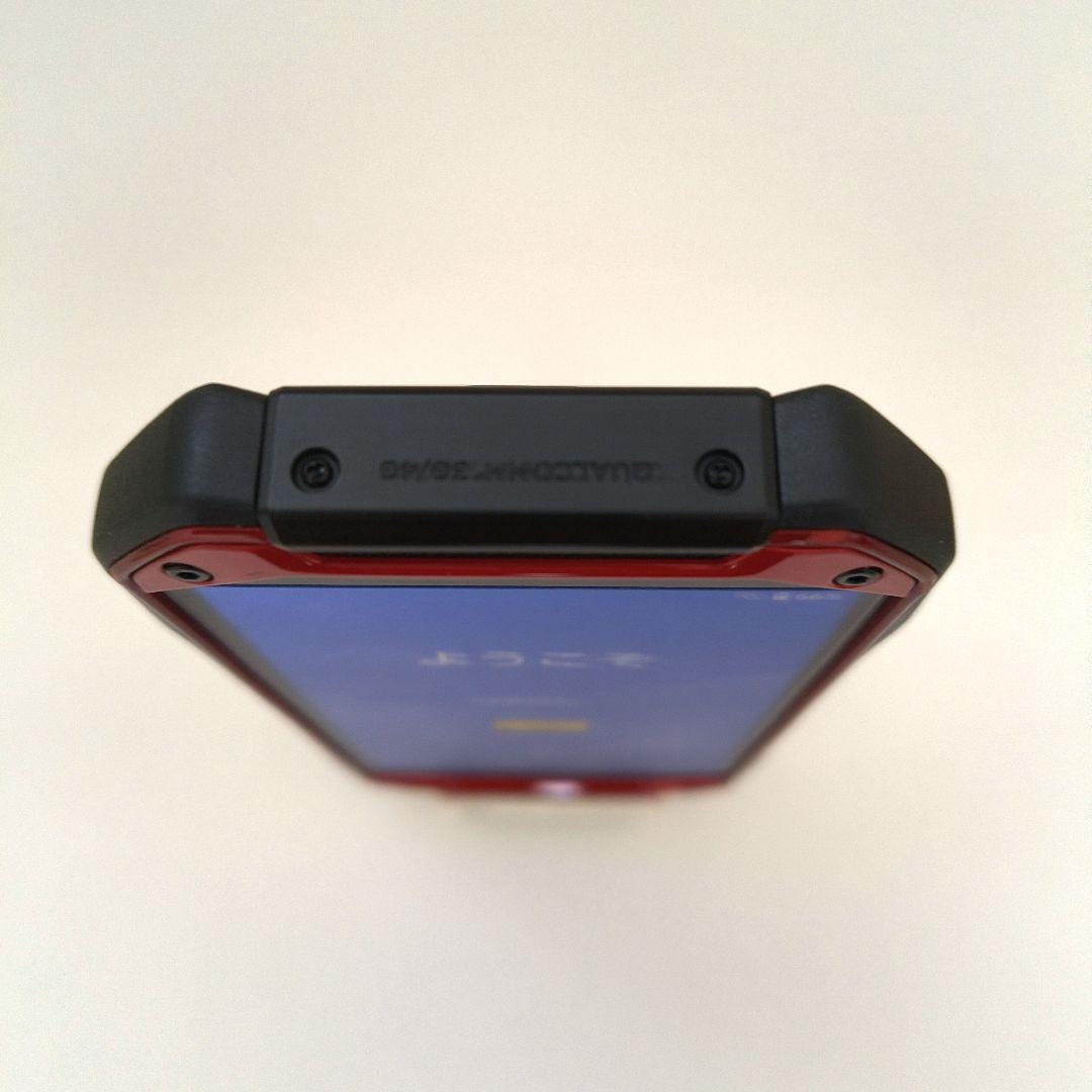 TORQUE G04 レッド au・予備バッテリー＆ガラスフィルム2枚付