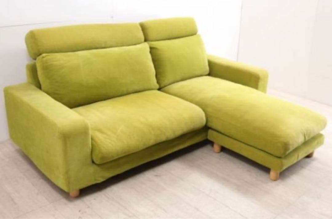 【4/8終了】MUJI 無印良品　カウチソファ　2.5人掛け　オットマン付き