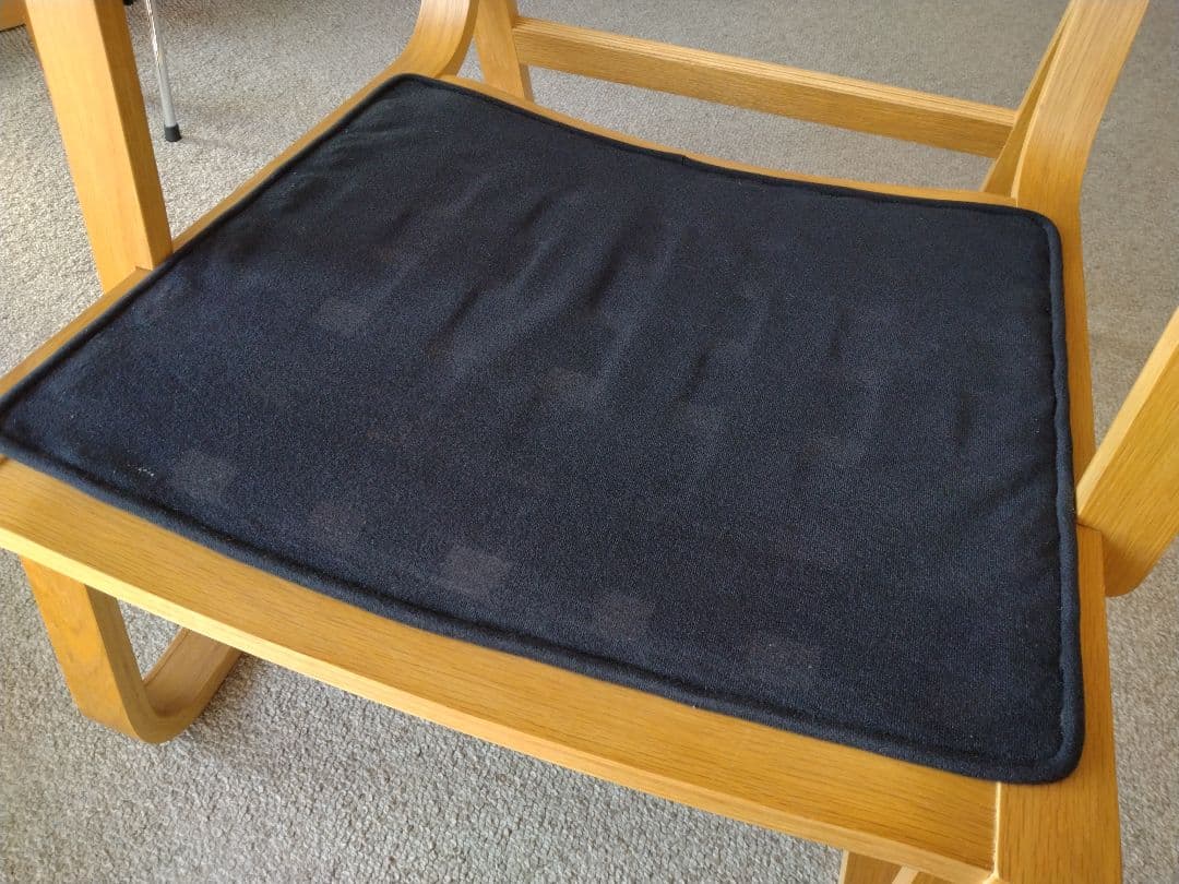 【美品】MUJI無印良品 ダイニングソファチェアオーク材/リビングでもつかえる①