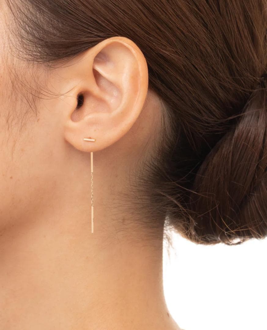 【hirotaka】ALL ABOUT BASICSトグルチェーン ピアス*片耳