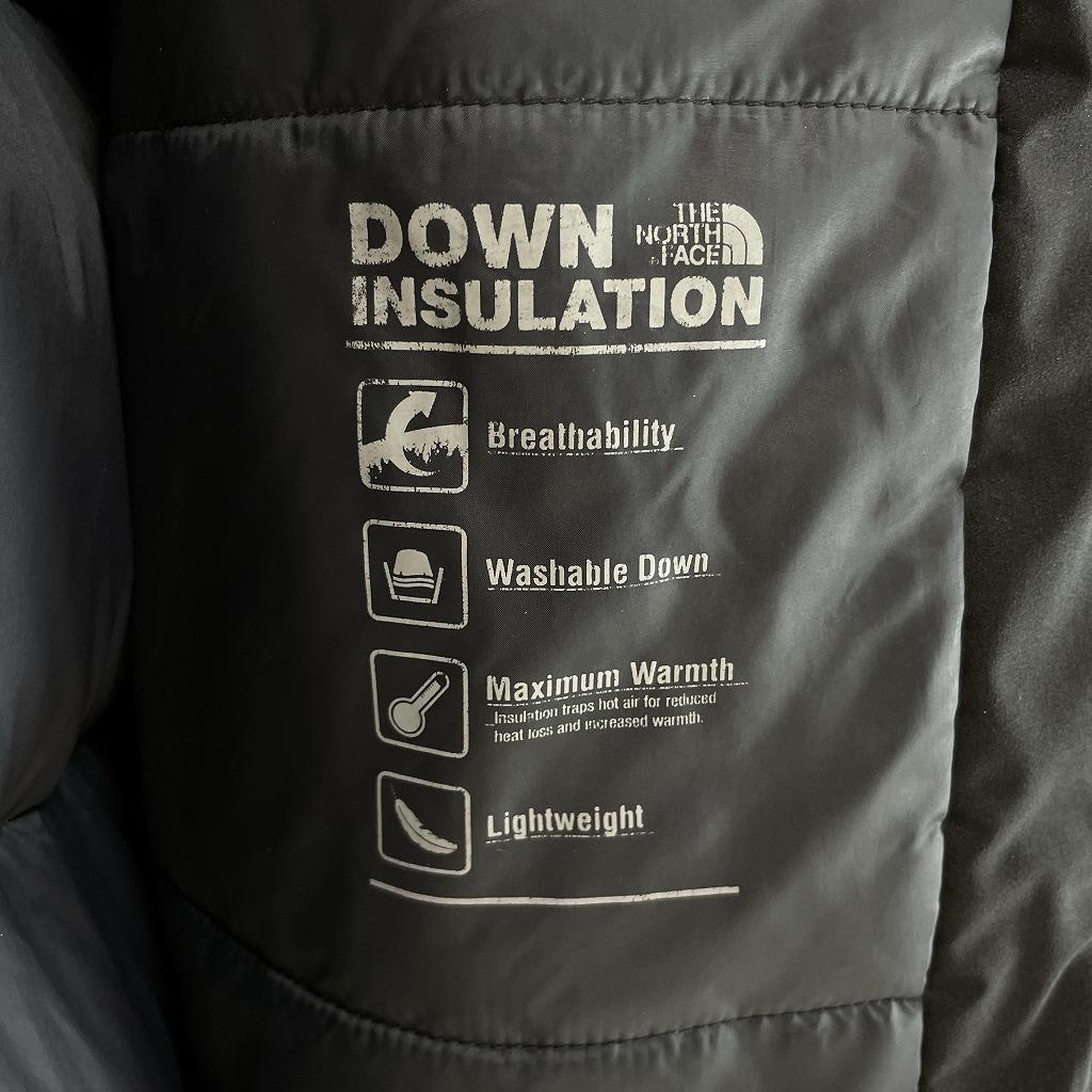 ノースフェイス　ロングダウン　ベンチコート　ロングコート　メンズS　ブラック