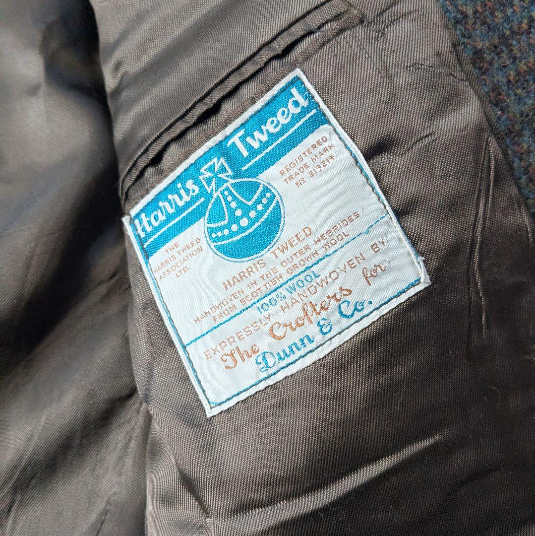 60s 70s dunn&co イギリス製 ハリスツイード ジャケット 96
