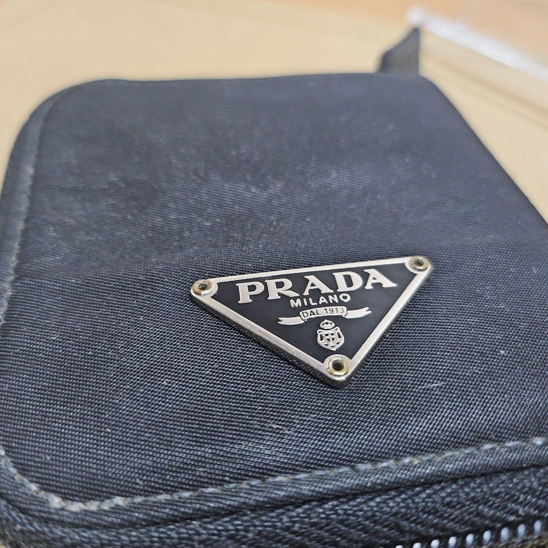 希少 PRADA プラダ　ケース ナイロン 三角ロゴ　ブラック