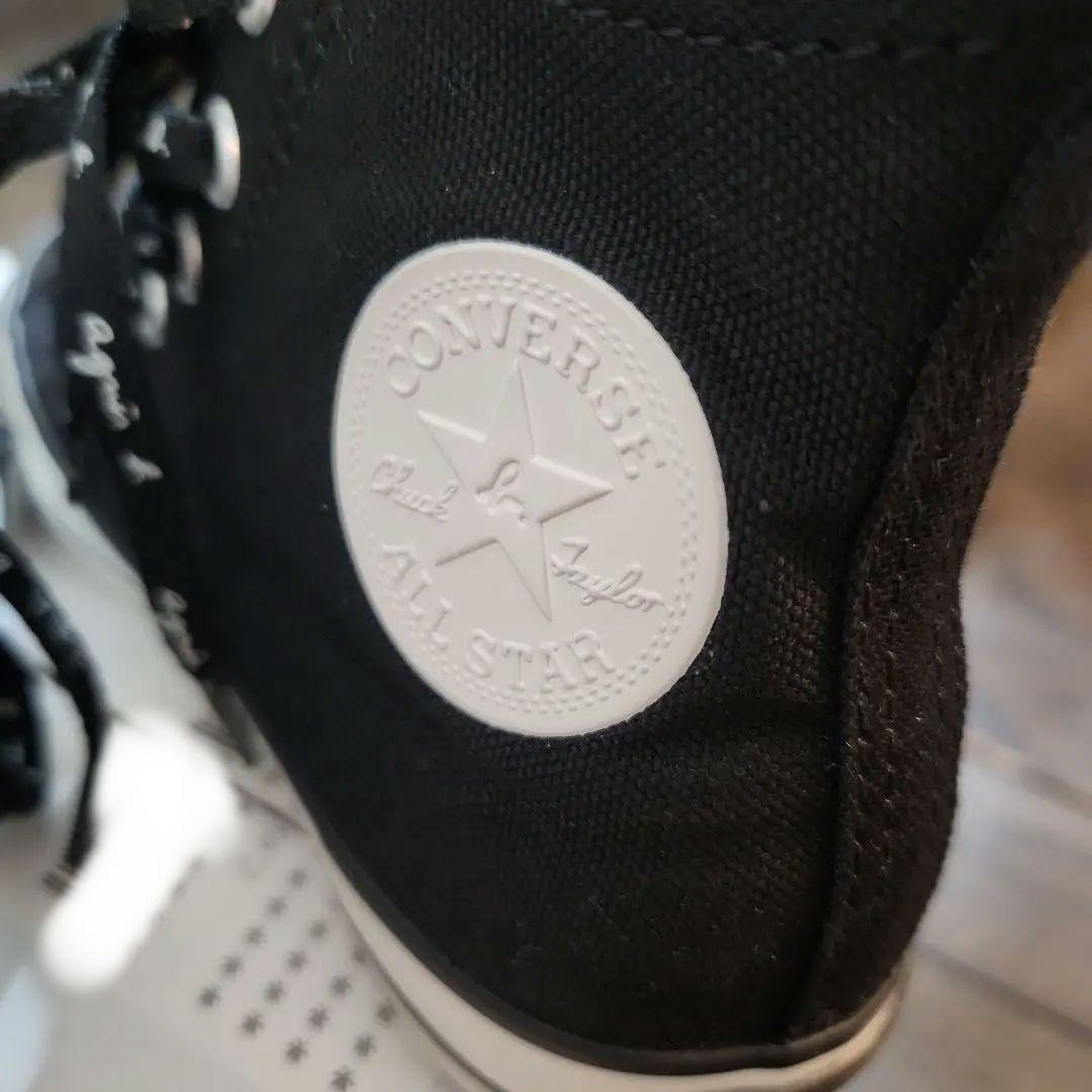 アニエスベー×コンバース キッズ ハイカットスニーカー　チャック付き　　19cm