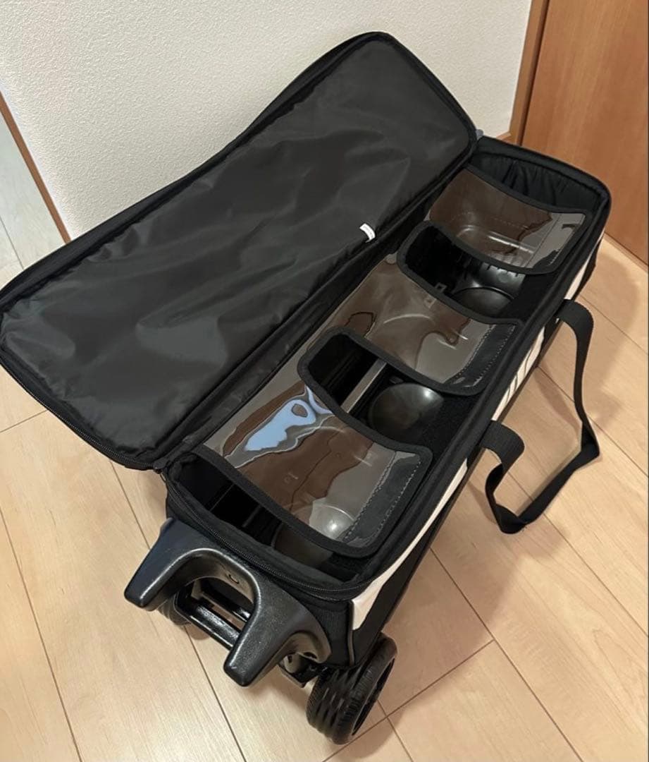 26年モデル　STORM ボウリング 3ボールバッグ スリム クリームブラック