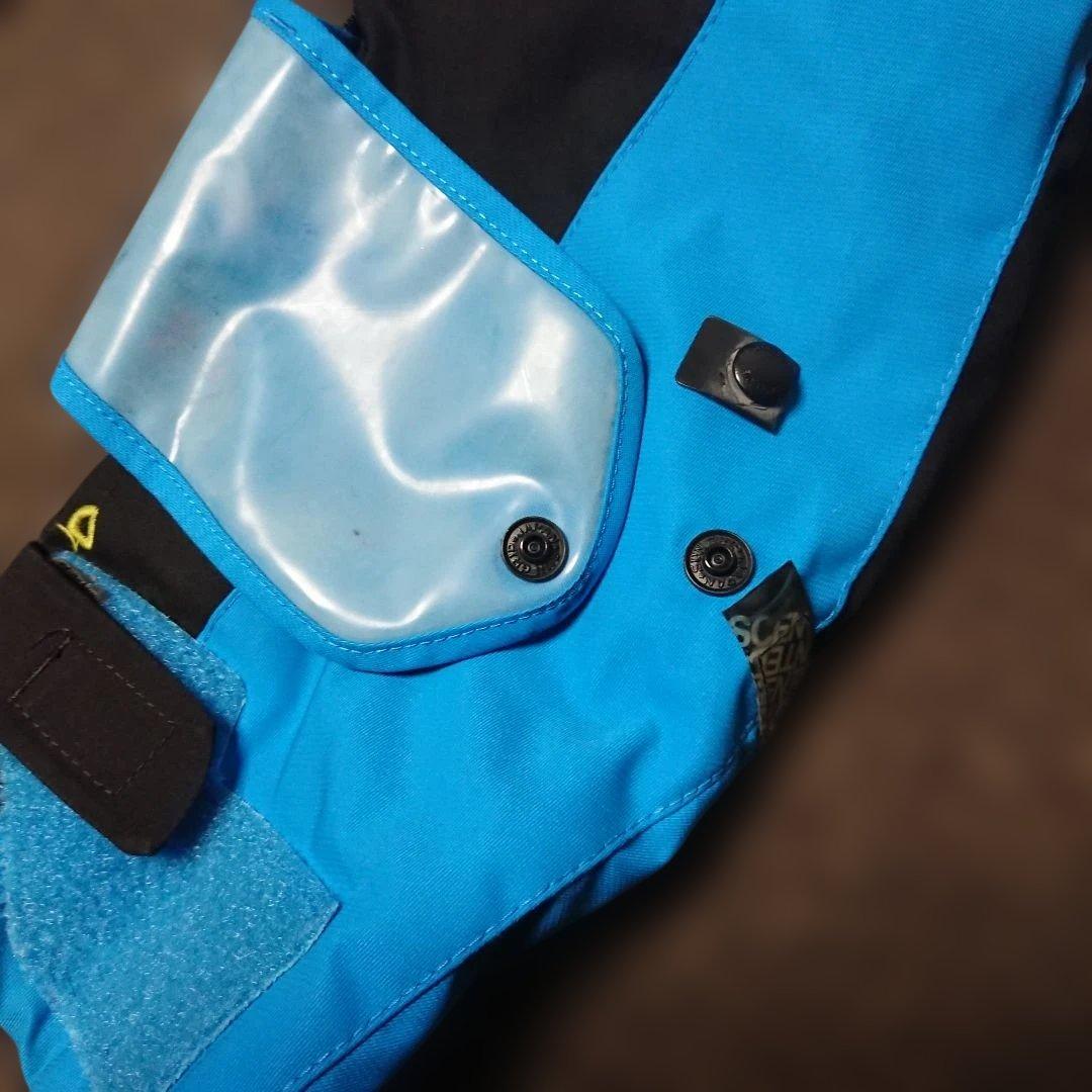 送料無料【DESCENTE】水色スキーウェア上下セット L/L