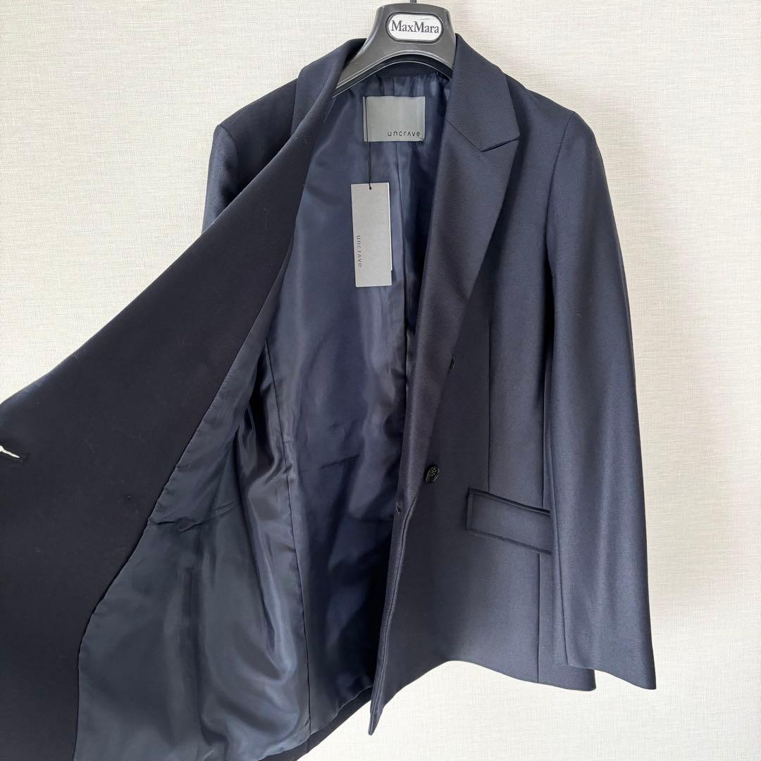 未使用タグ付✨アンクレイヴ ダブルテーラードジャケット 紺ブレ 1 M