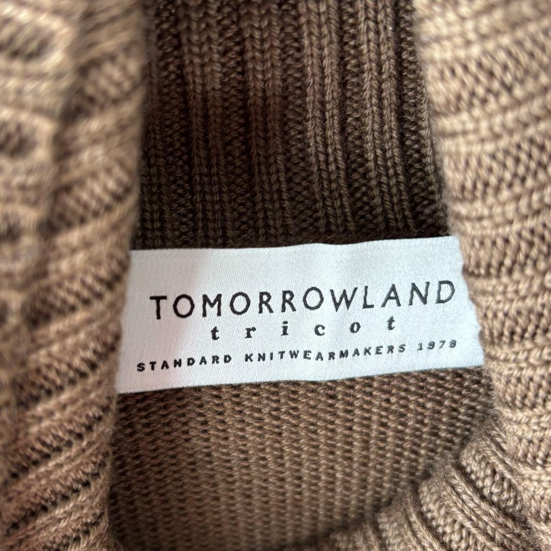 新品TOMORROWLAND tricot メリノウール タートルネックニット