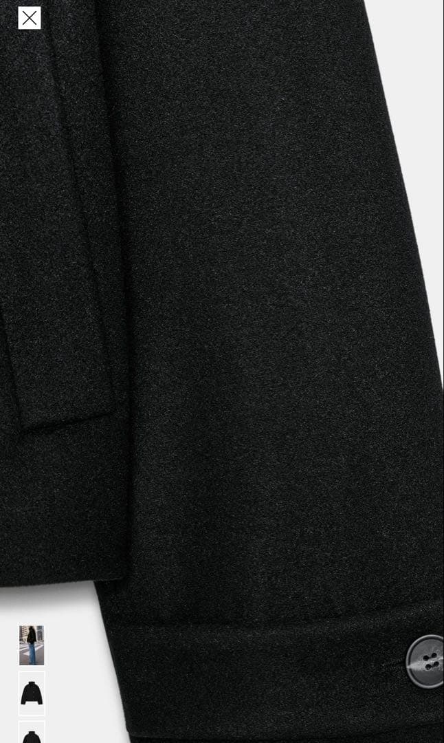 ハイネックショートコート　ZARA