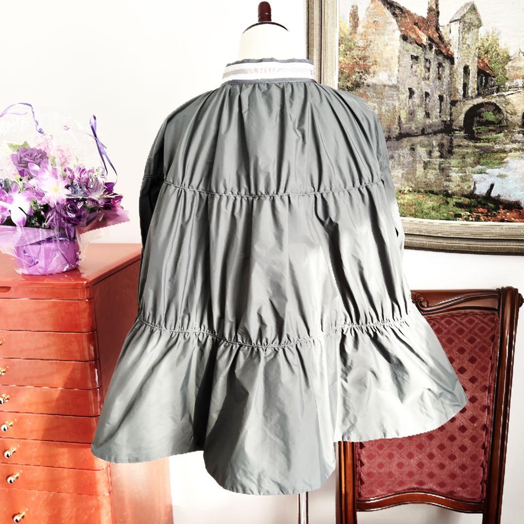 極美品　ファビアナフィリッピ ケープ　ナイロン　ポンチョ　カシュクール　フリル