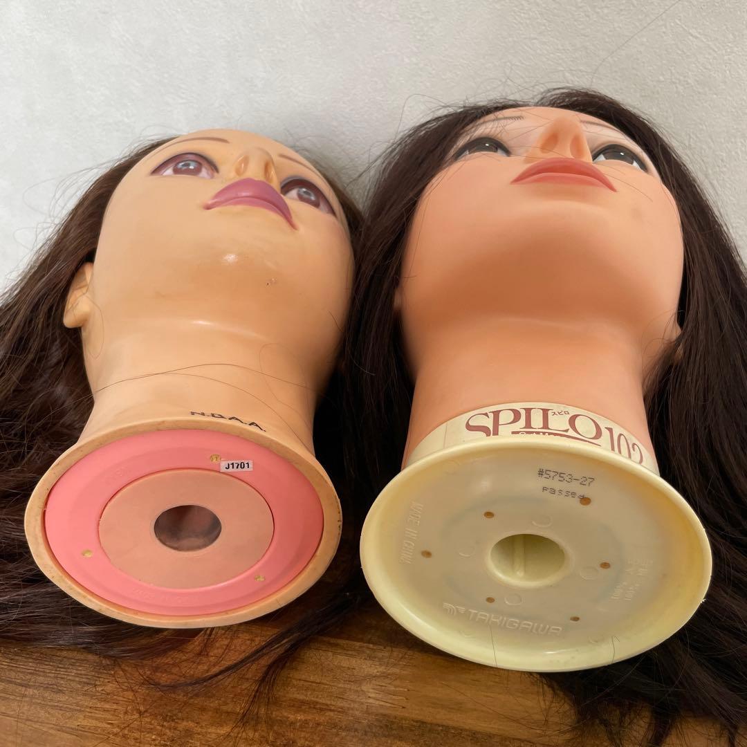 ヘアセット　練習用　マネキン　ウィッグ N.B.A.A.