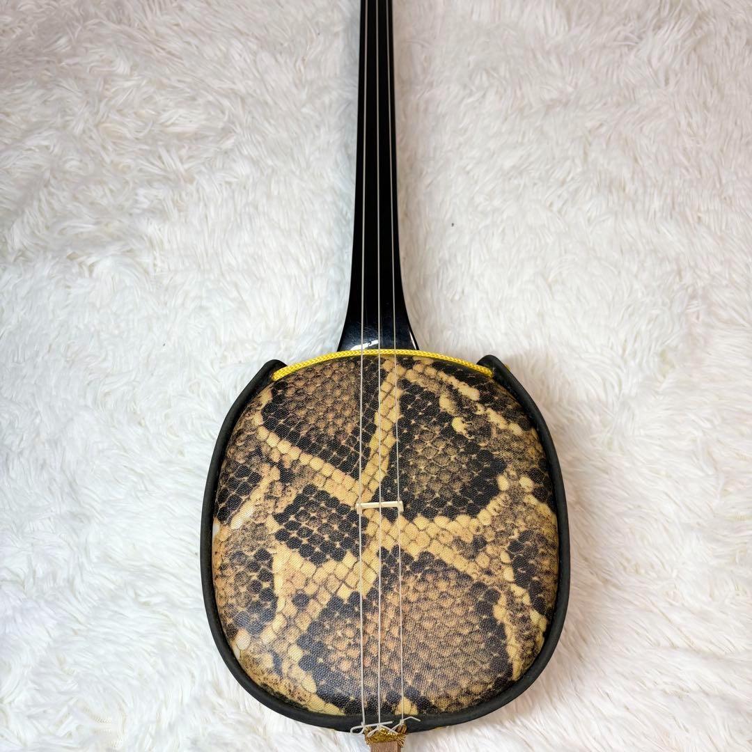 沖縄三線 人工革 人工皮 駒 ソフトケース付き