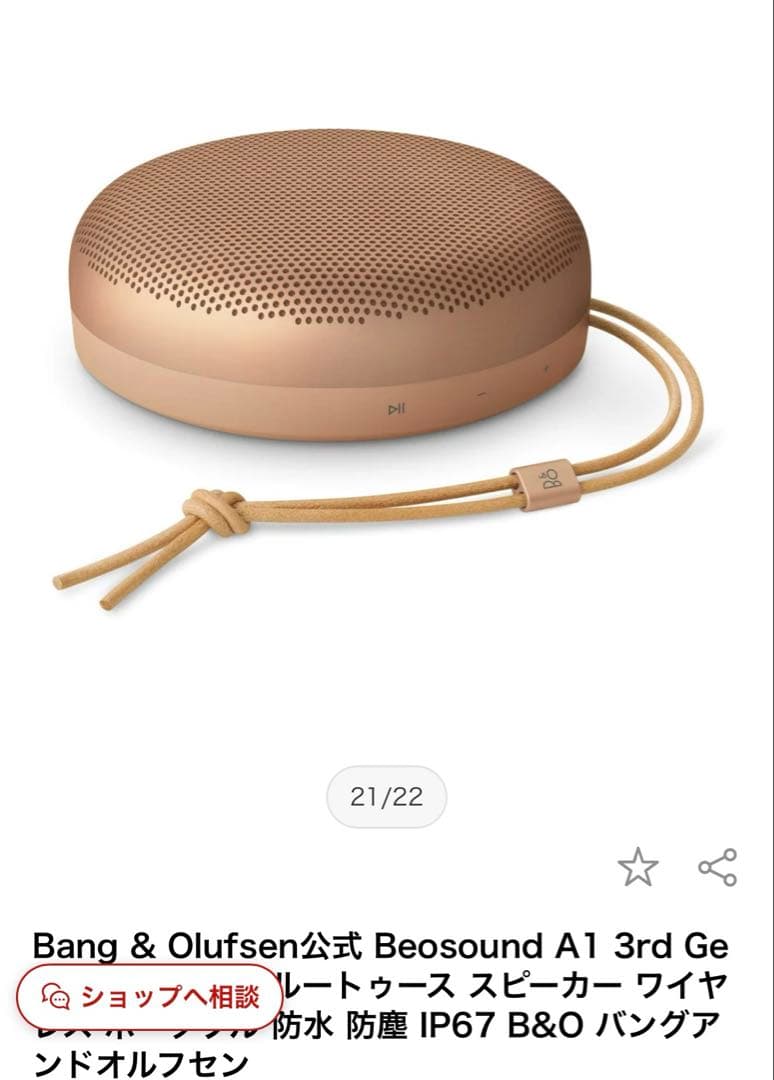 スピーカー・ウーファー Bang&Olufsen Beosound A1 3rd Gen