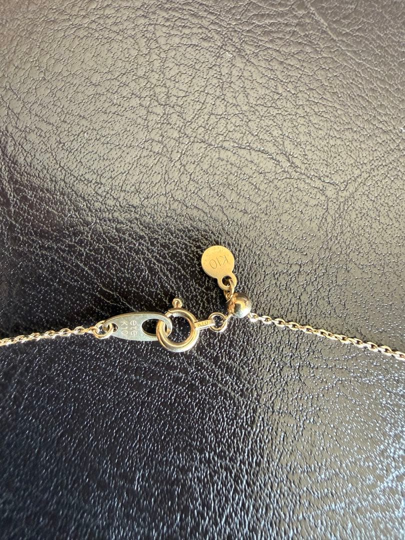 ete K10YG パール ロングネックレス