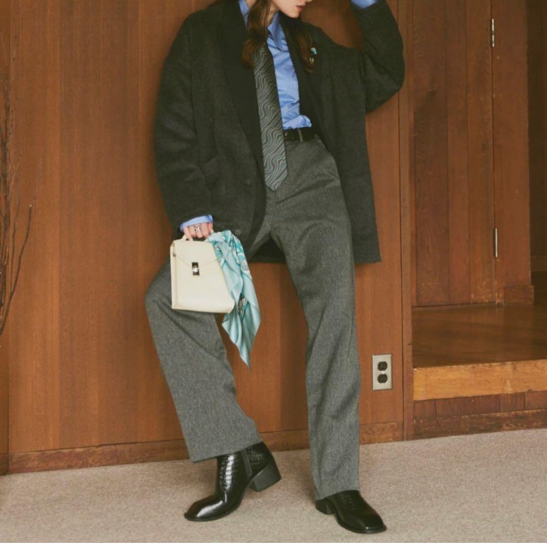 【26cm】soerteスクエアトゥレザーブーツ