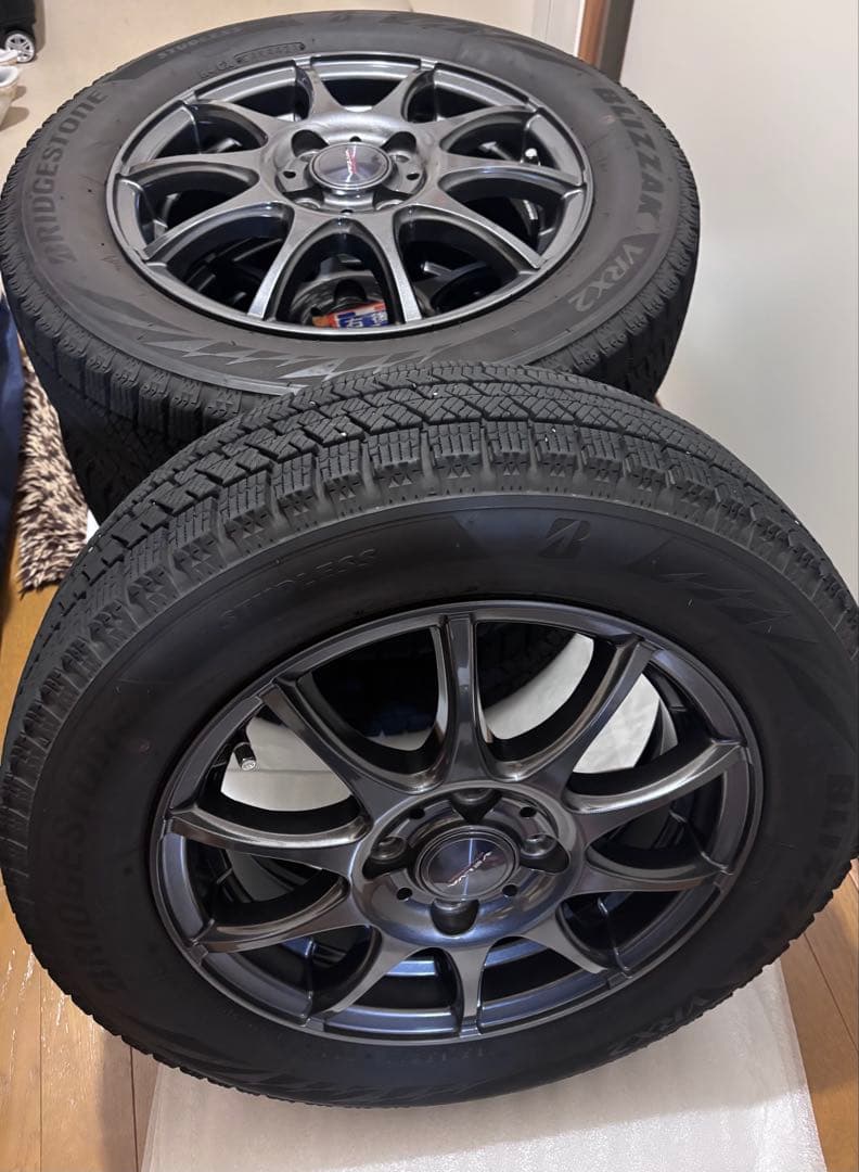 ブリヂストン スタッドレスタイヤ 165/65R14ホイール4本セットハスラー