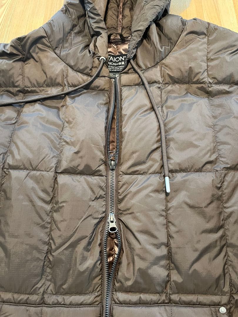TAION ワーク Wジップリブ ダウンパーカー