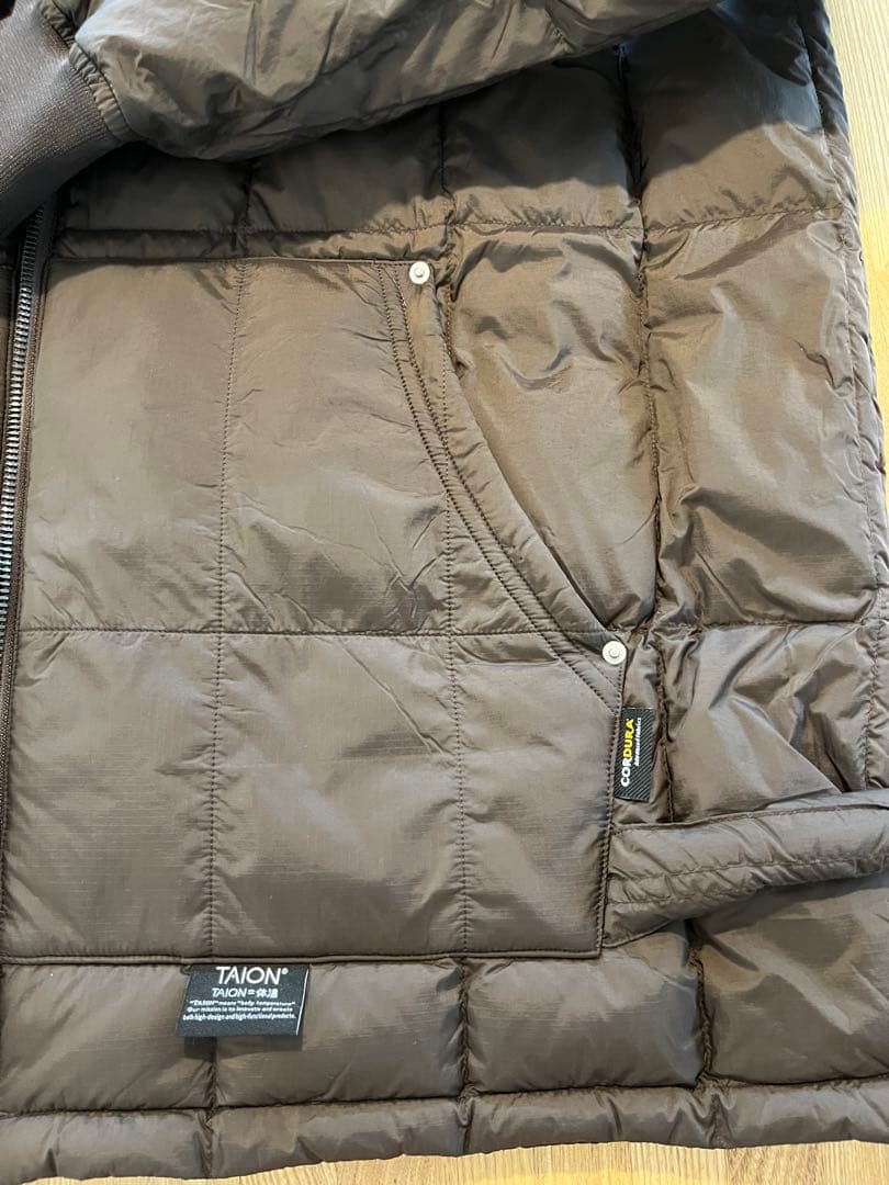 TAION ワーク Wジップリブ ダウンパーカー