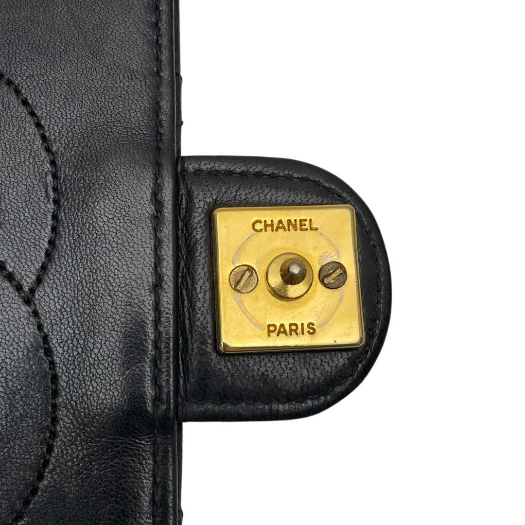 シャネル マトラッセ チェーン ショルダー バッグ ココマーク ラムスキン