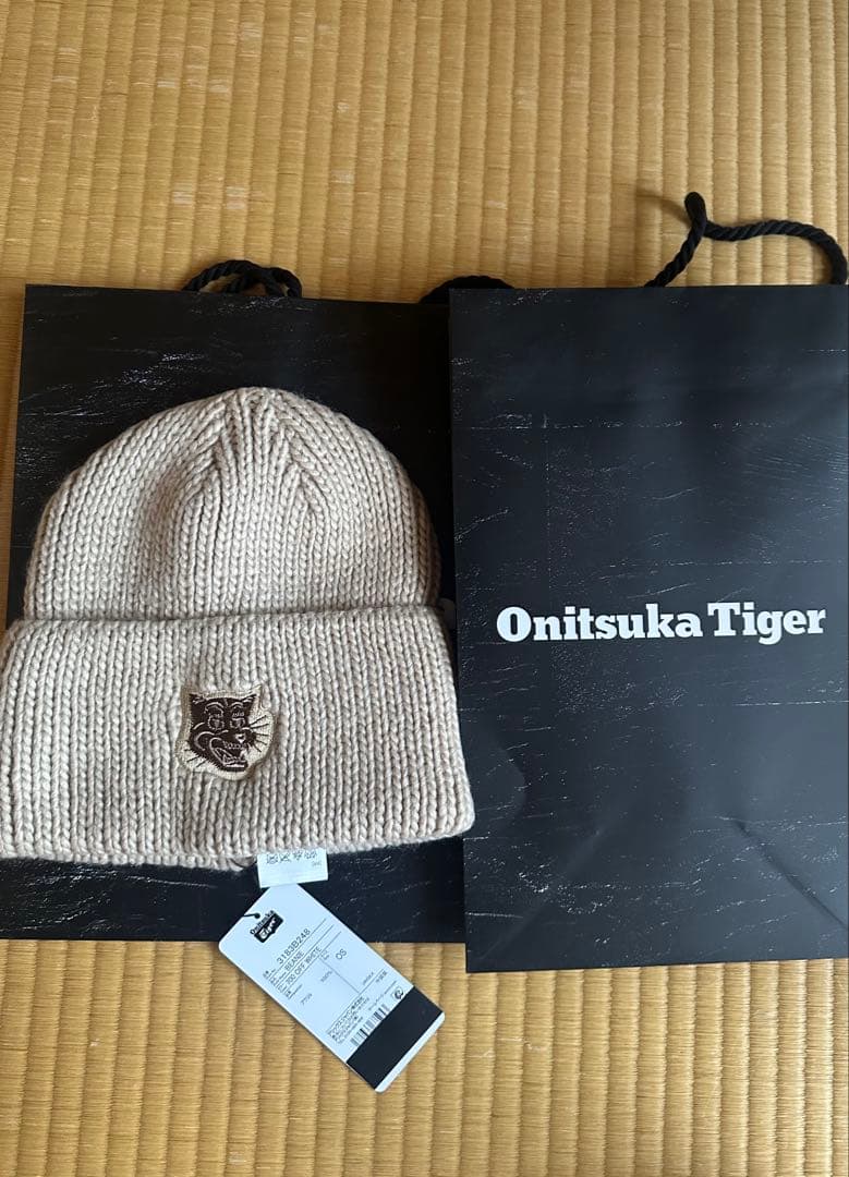 Onitsuka Tiger ベージュ ビーニー