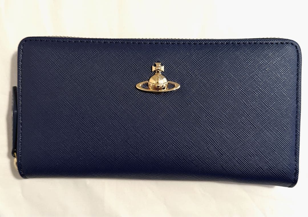 【新品未使用】Vivienne Westwood 長財布 ネイビー 大人気