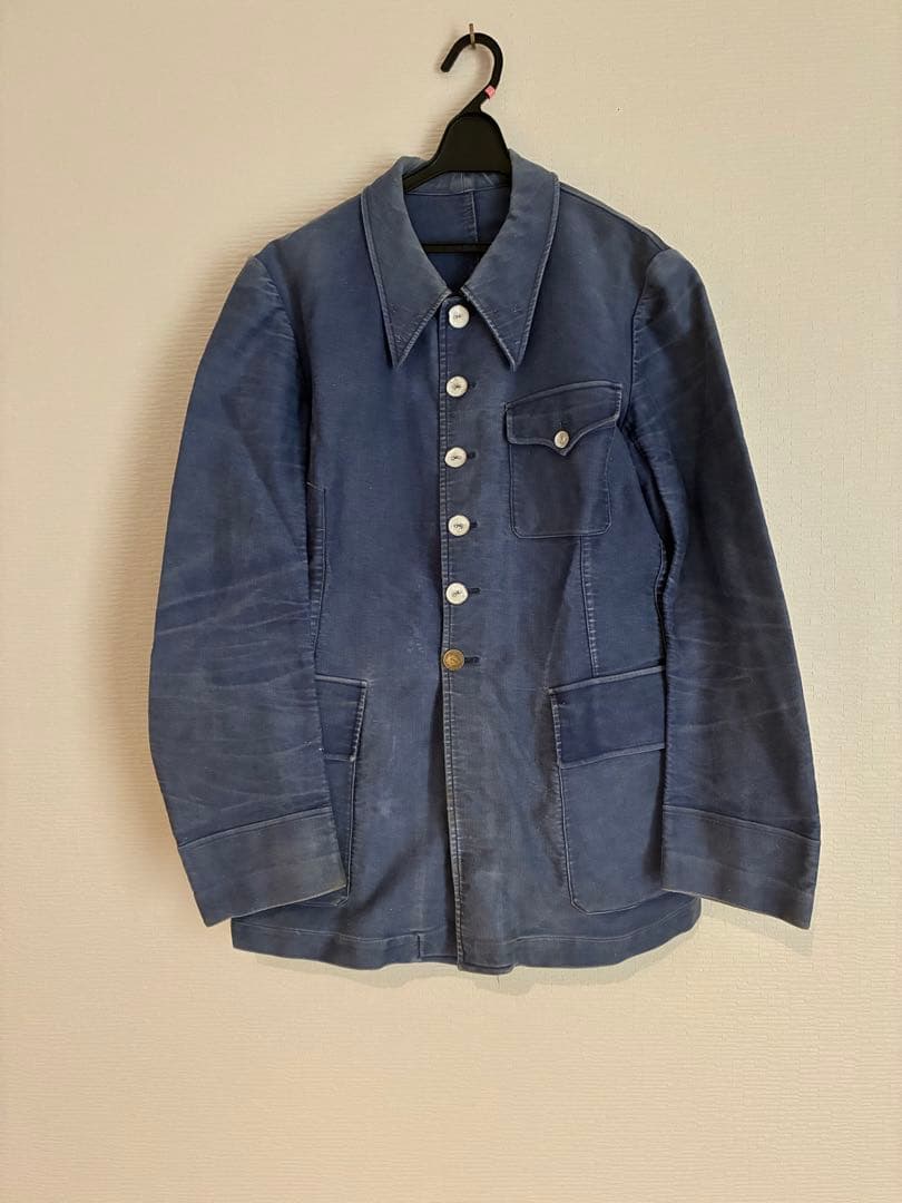 ヴィンテージ モールスキン　フレンワーク　ファイヤーマンジャケット