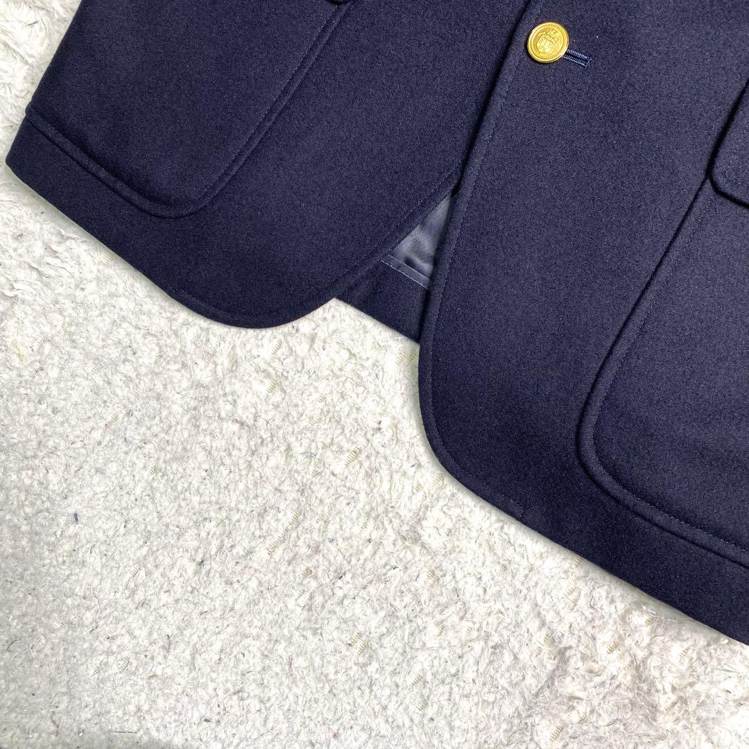 美品✨J.PRESS テーラード 紺ブレ 赤パイピング 金ボタン ネイビー L