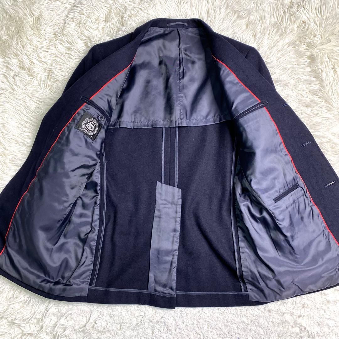 美品✨J.PRESS テーラード 紺ブレ 赤パイピング 金ボタン ネイビー L