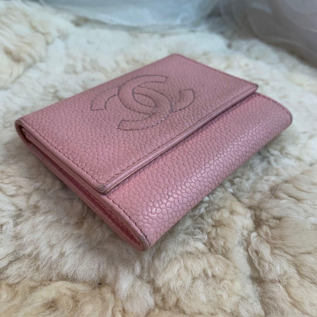 CHANEL　キャビア　ケース　ココマーク　9番　Gカード・シリアル付