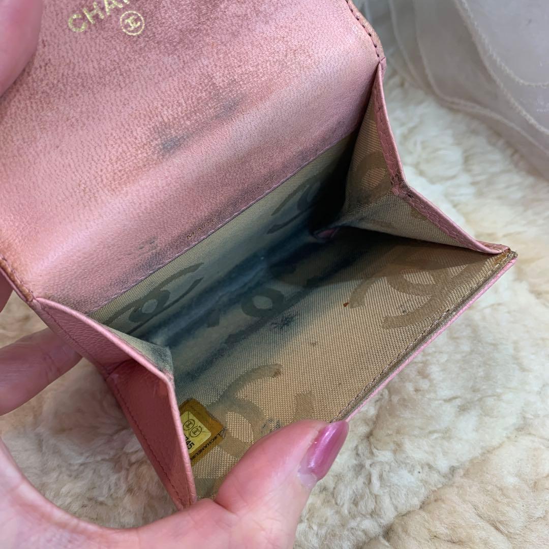 CHANEL　キャビア　ケース　ココマーク　9番　Gカード・シリアル付