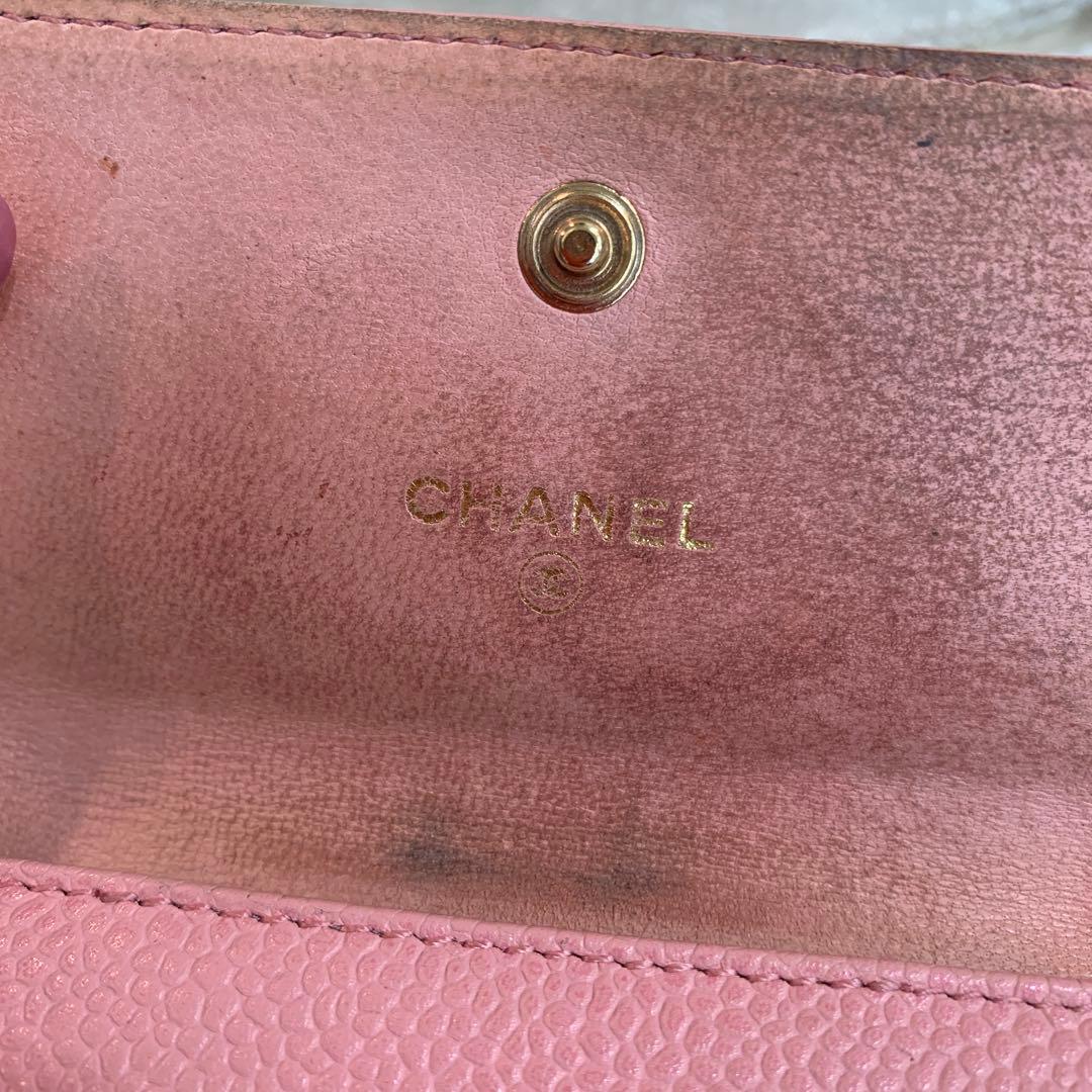CHANEL　キャビア　ケース　ココマーク　9番　Gカード・シリアル付