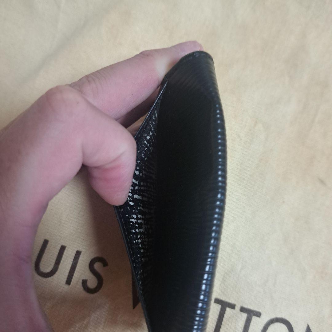 Louis Vuitton ルイヴィトン エピレザー 名刺入れ ブラック