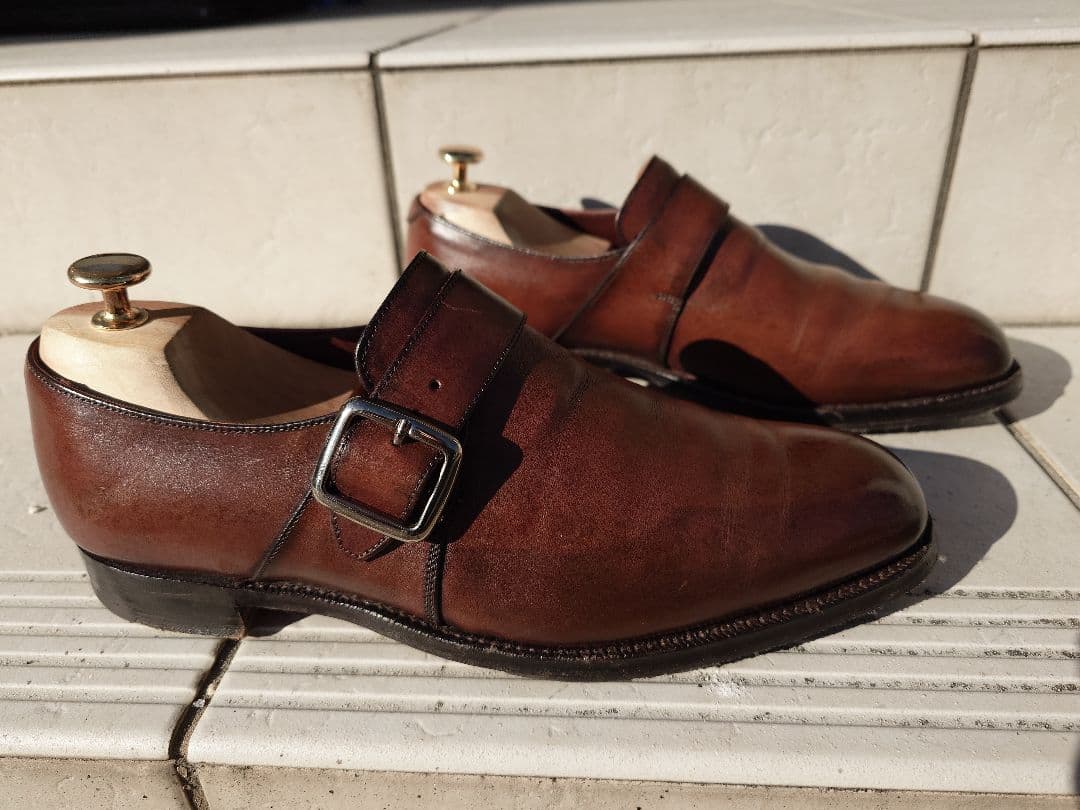 Cheaney Walter UK7.5 チーニー シングルモンクストラップ