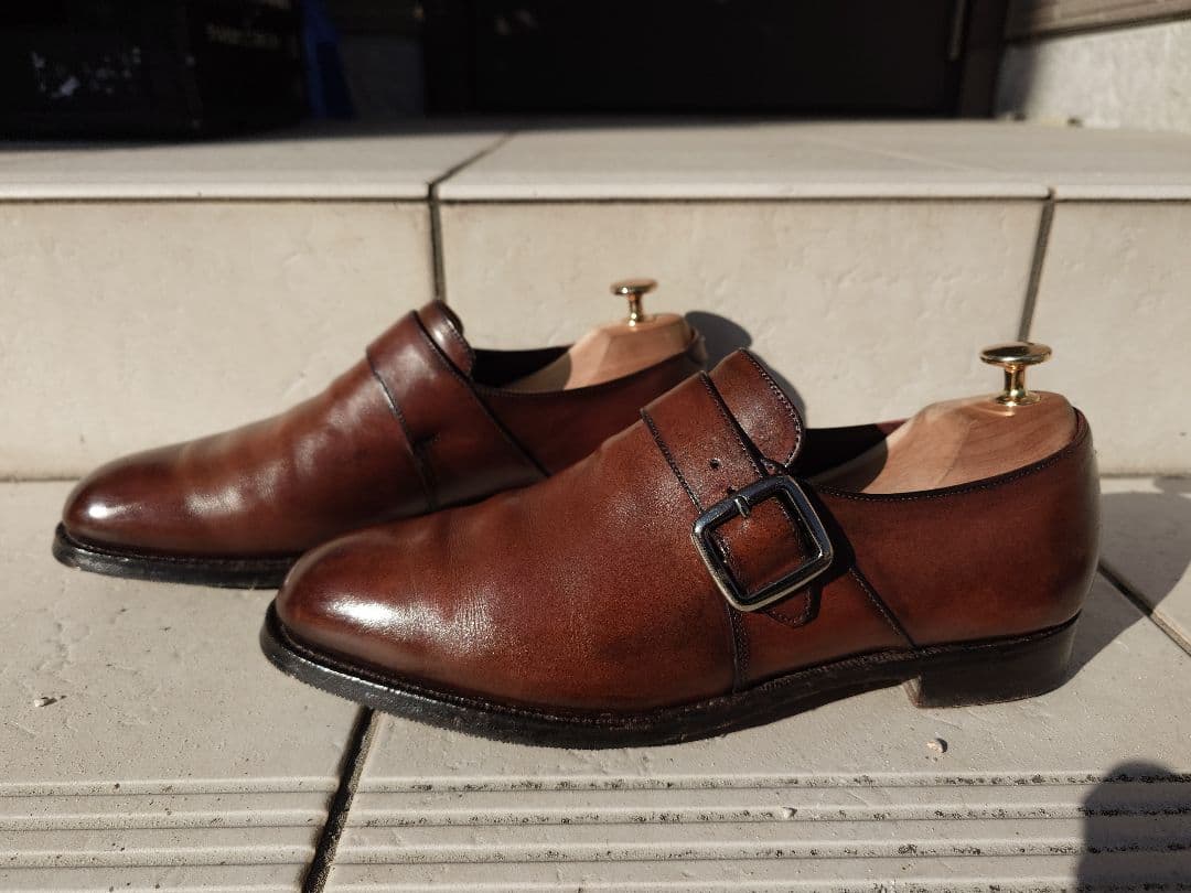 Cheaney Walter UK7.5 チーニー シングルモンクストラップ