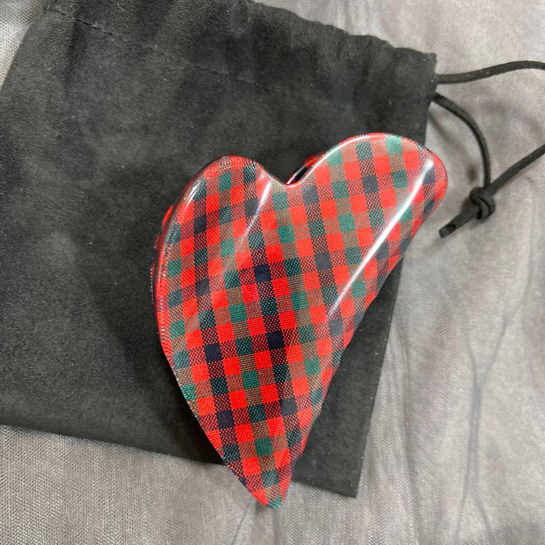 着用なし美品 familiar ハート型 ヘアクリップ