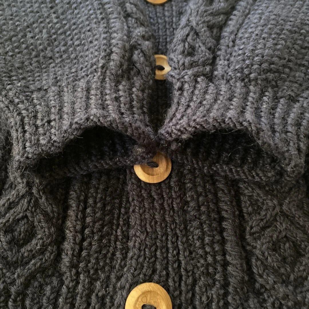 【希少 茶タグ】インバーアラン 3A スコットランド製 ネイビー 40 Ｌサイズ