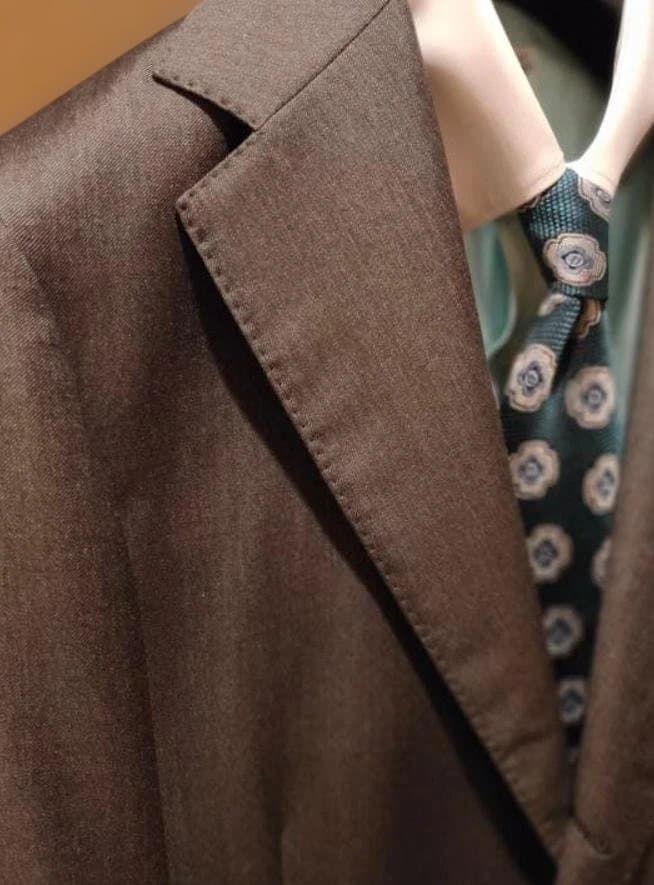 ユニバーサルランゲージ　伊CERRUTI生地 スーツ ハンドメイド仕様　グレー