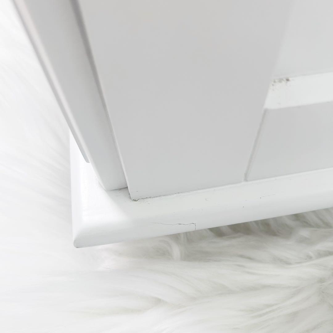 HAGIHARA 姫家具　ホワイト家具　白家具　5段チェスト　ロココ　幅80 桐